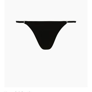 Onia black ribbed bikini bottom medium NWT